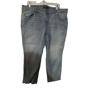 Torrid Women Jeans Size 18 Blue Crop Boyfriend Casual Jeans